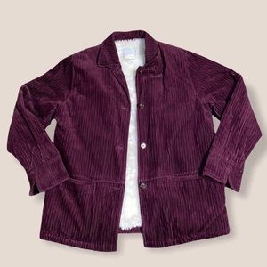 Vintage Blair Purple Corduroy Fuzzy Jacket